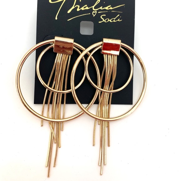 Thalia Sodi Jewelry - 4/$25 Gold-Tone Hoop Dangle Statement Earrings NEW